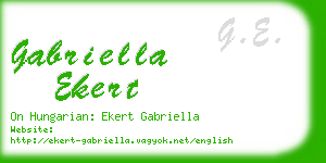 gabriella ekert business card